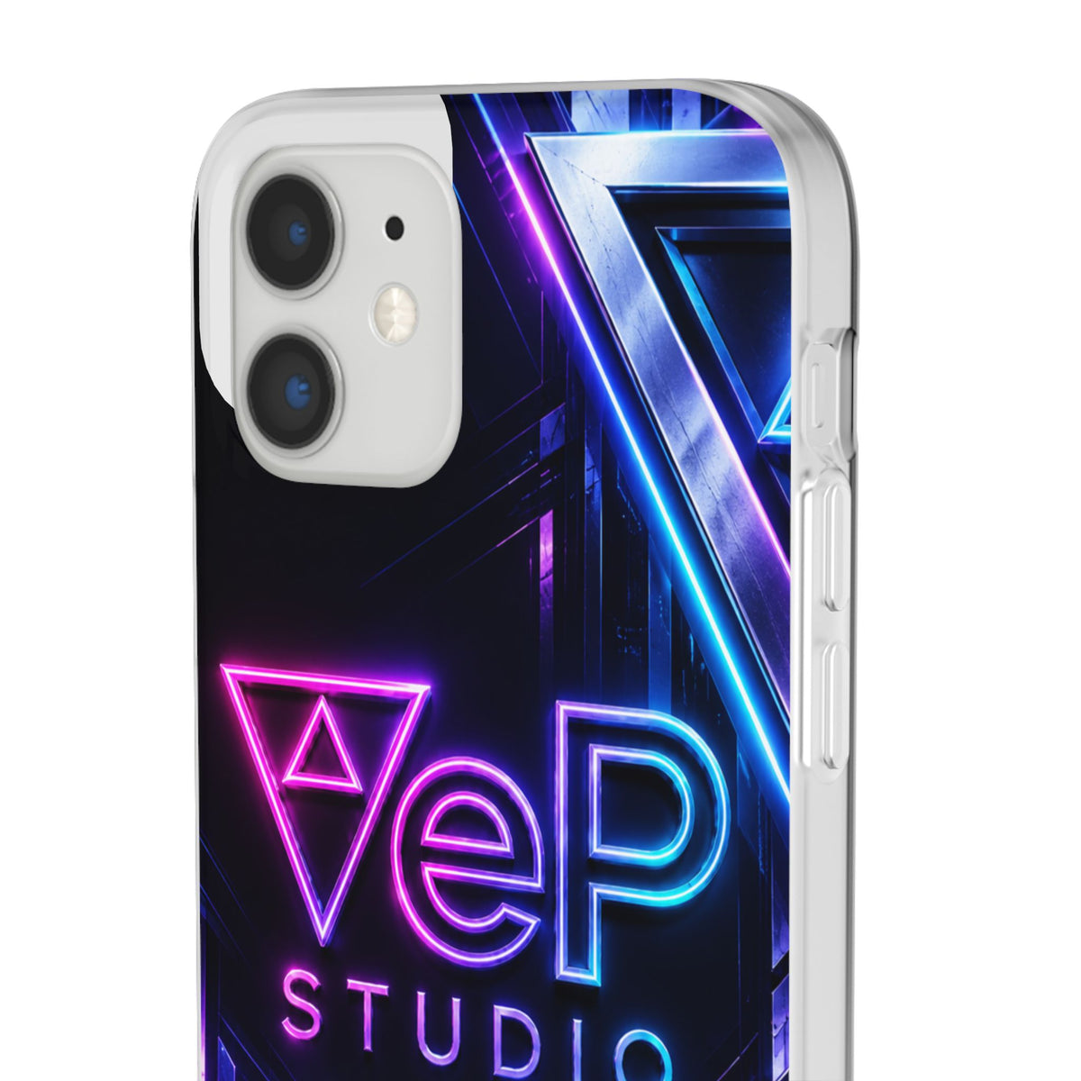 Neon Retro Studio Phone Case – 80s Vaporwave Flexi Case