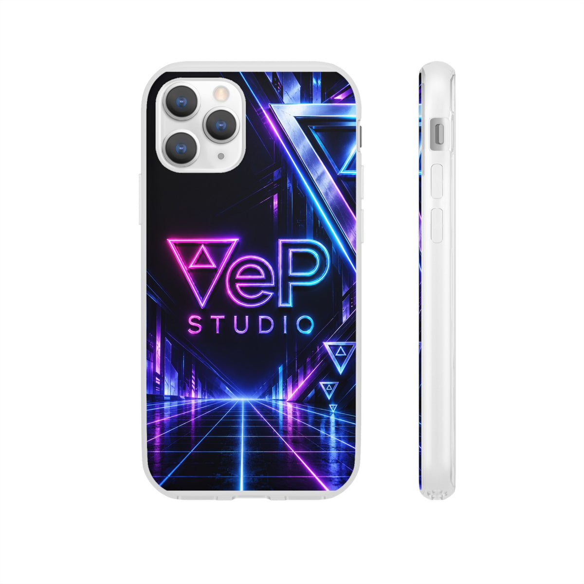 Neon Retro Studio Phone Case – 80s Vaporwave Flexi Case