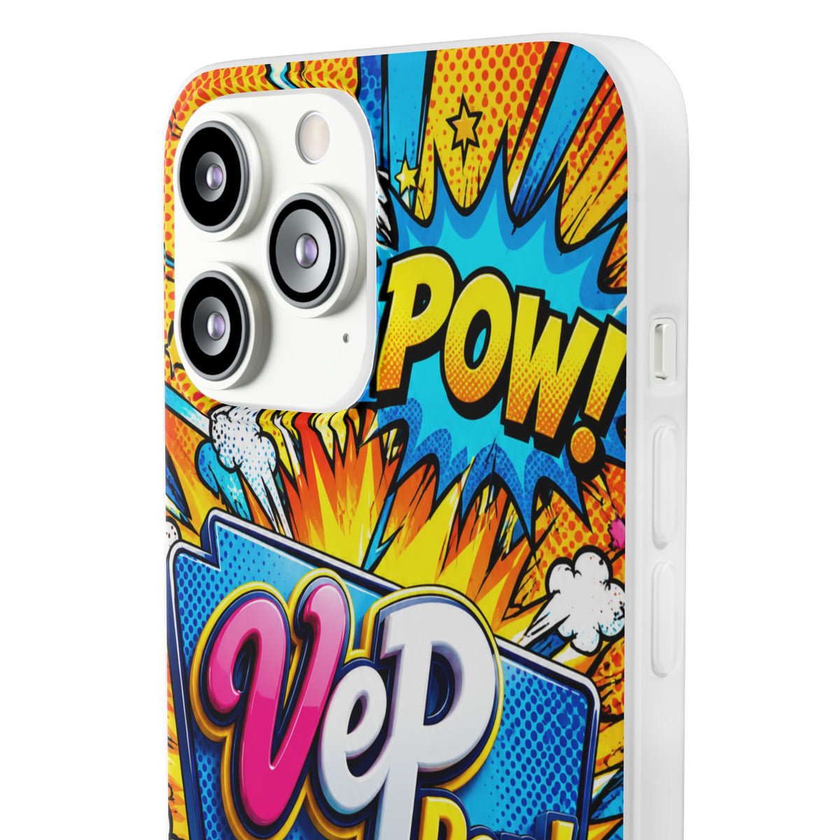 Comic Pop Phone Case — 'VeP Pop! Kaboom' Retro Superhero iPhone Cover