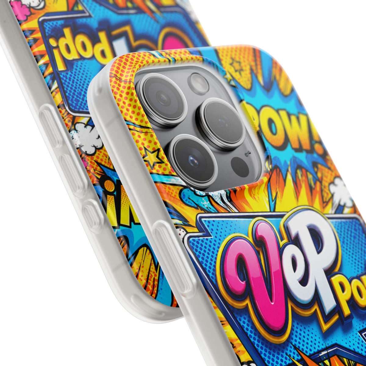 Comic Pop Phone Case — 'VeP Pop! Kaboom' Retro Superhero iPhone Cover