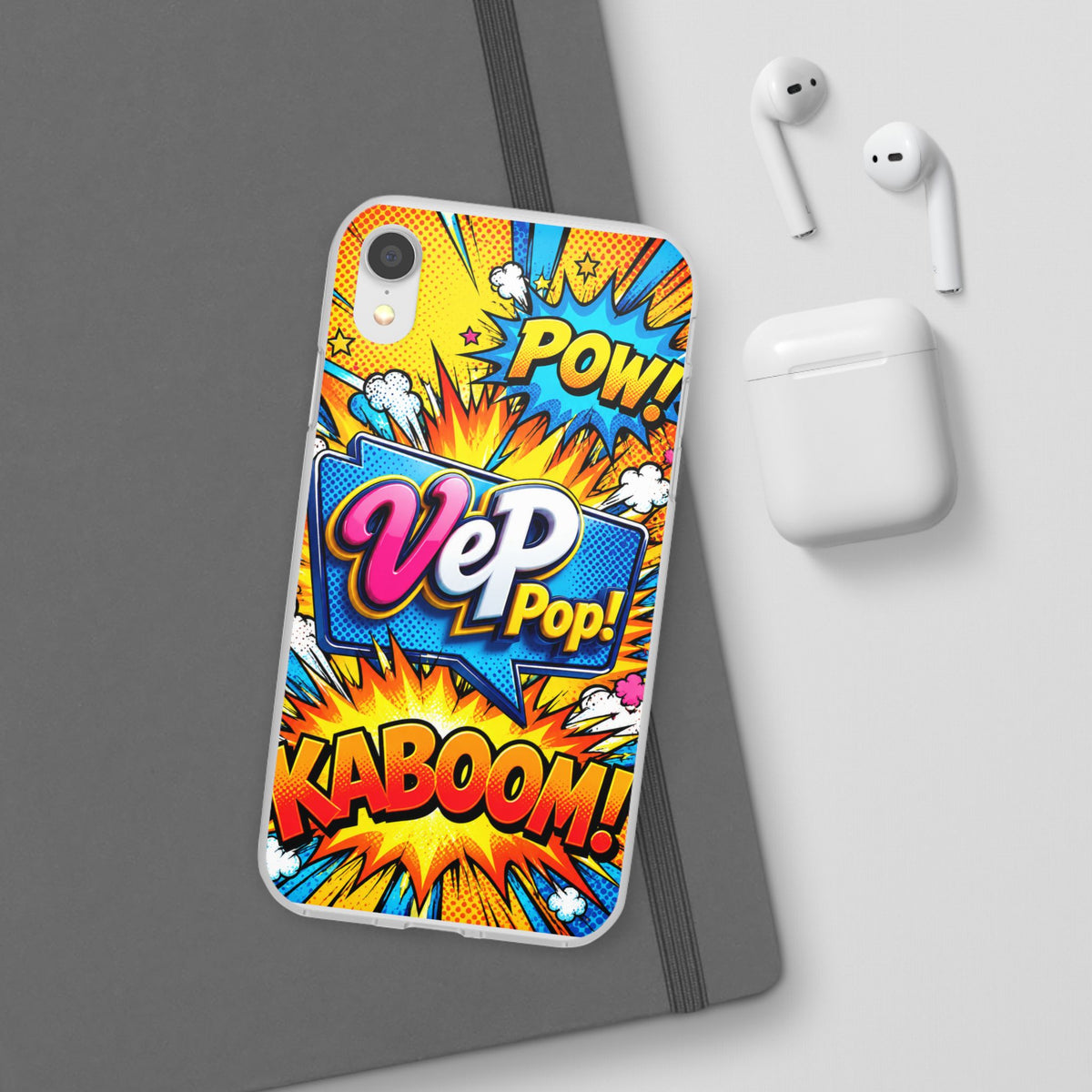 Comic Pop Phone Case — 'VeP Pop! Kaboom' Retro Superhero iPhone Cover