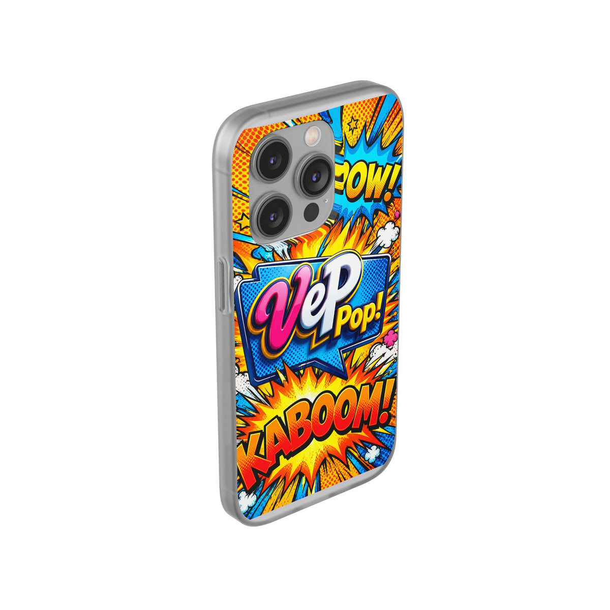Comic Pop Phone Case — 'VeP Pop! Kaboom' Retro Superhero iPhone Cover