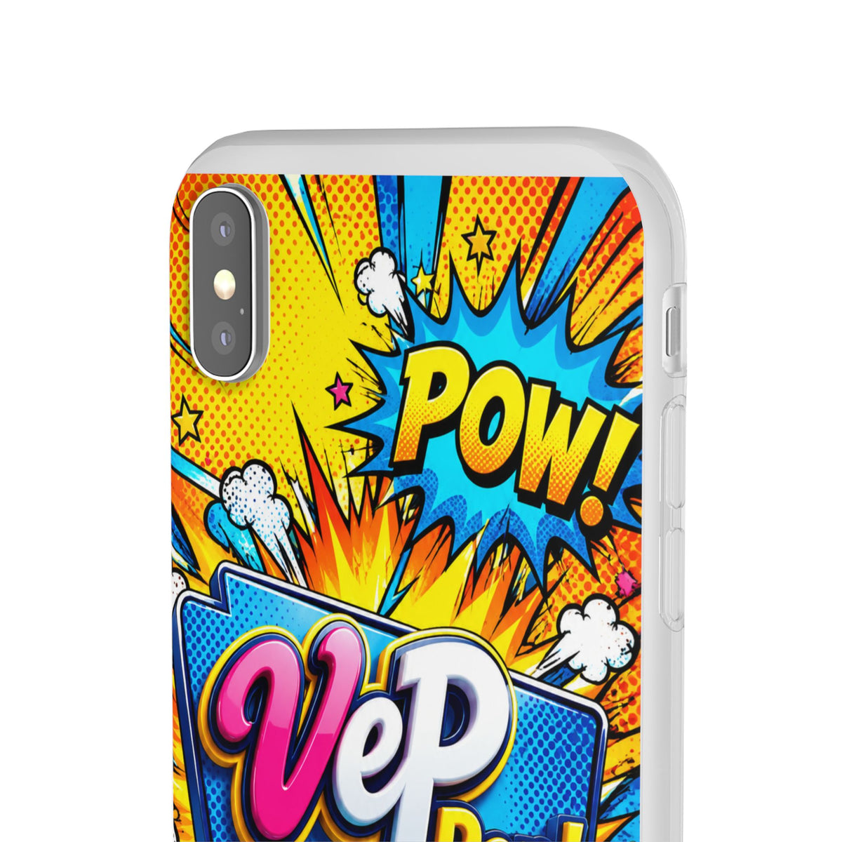 Comic Pop Phone Case — 'VeP Pop! Kaboom' Retro Superhero iPhone Cover