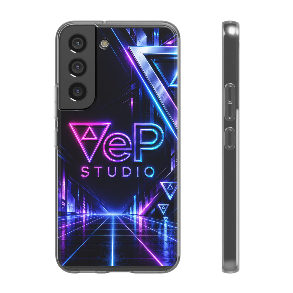 Neon Retro Studio Phone Case – 80s Vaporwave Flexi Case