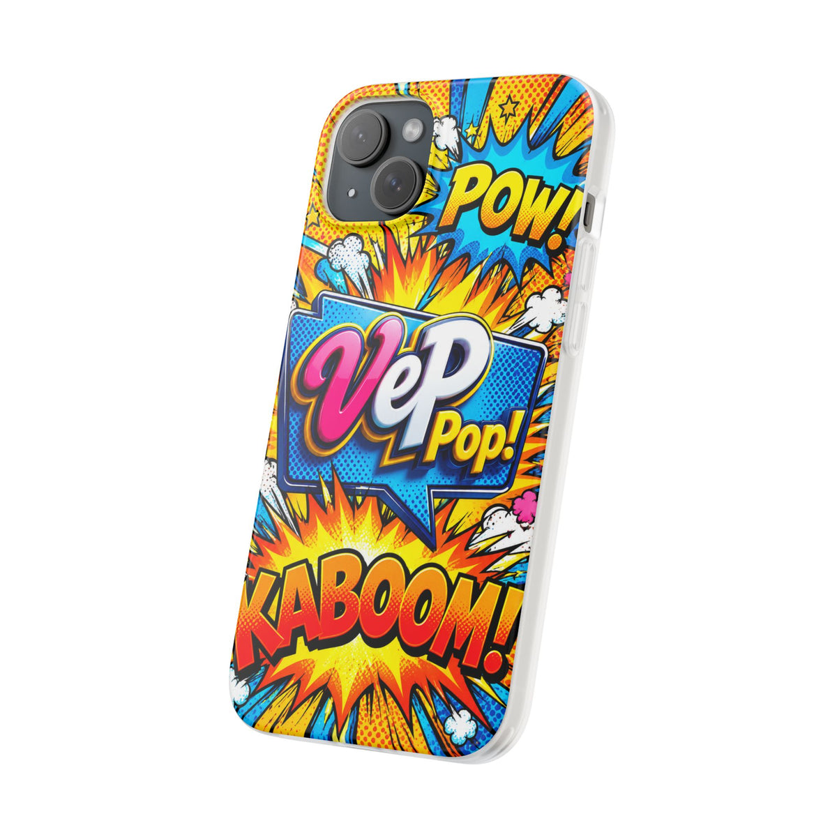 Comic Pop Phone Case — 'VeP Pop! Kaboom' Retro Superhero iPhone Cover