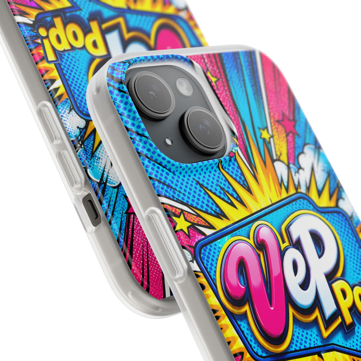 Pop Art Comic Phone Case — "VeP Pop!" Graphic Shockwave Design