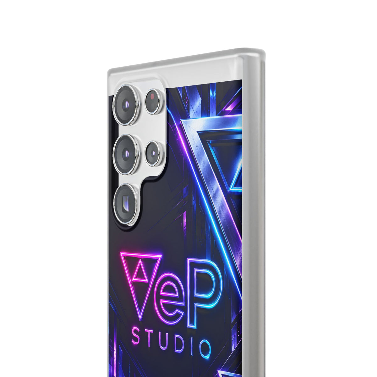 Neon Retro Studio Phone Case – 80s Vaporwave Flexi Case