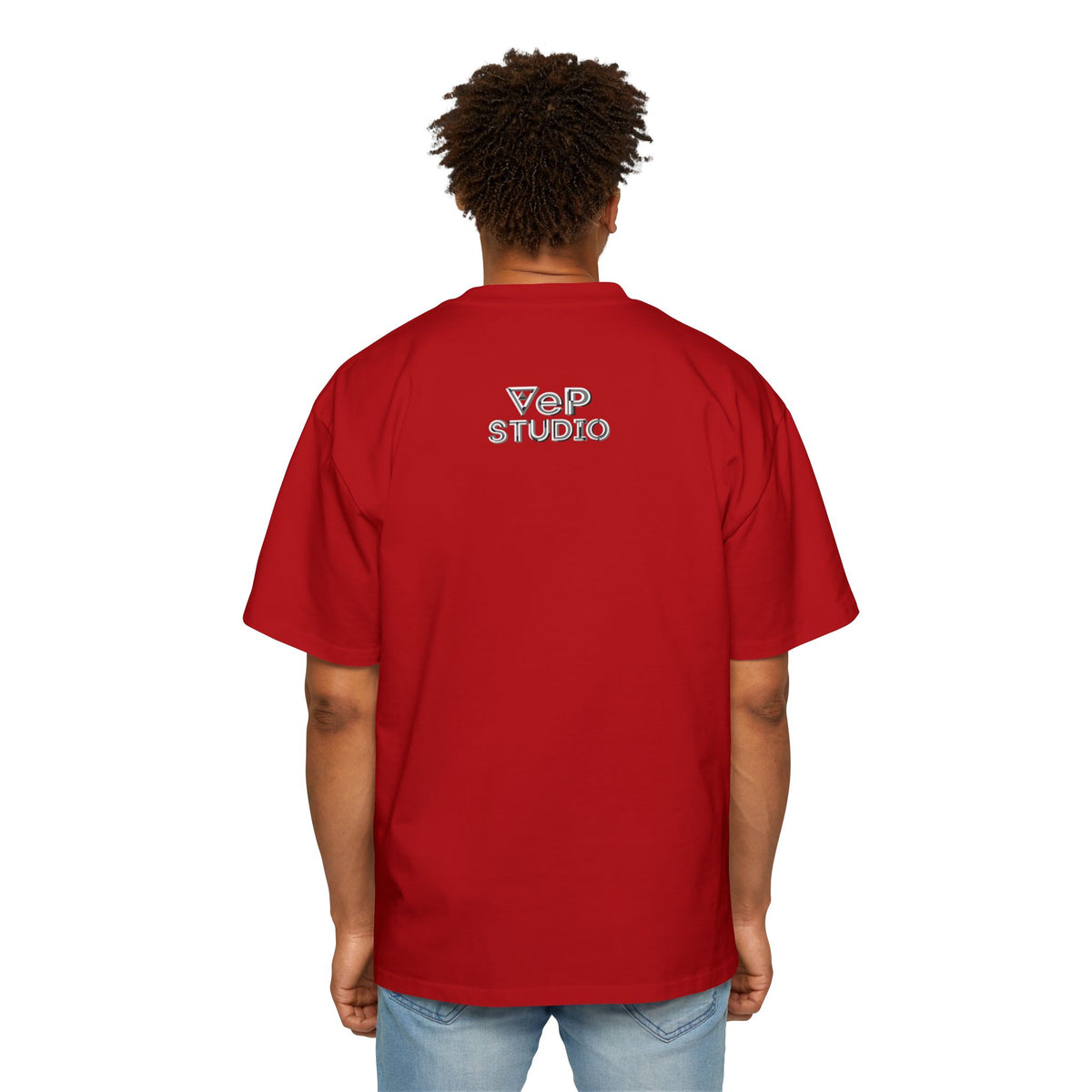 Think Again Cube Graphic Tee — Men's Oversized Cotton T-Shirt
