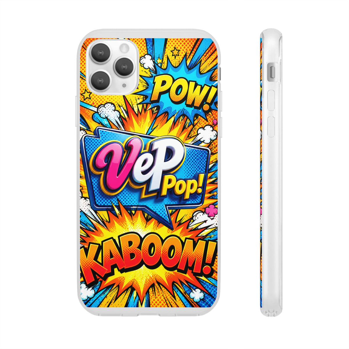 Comic Pop Phone Case — 'VeP Pop! Kaboom' Retro Superhero iPhone Cover