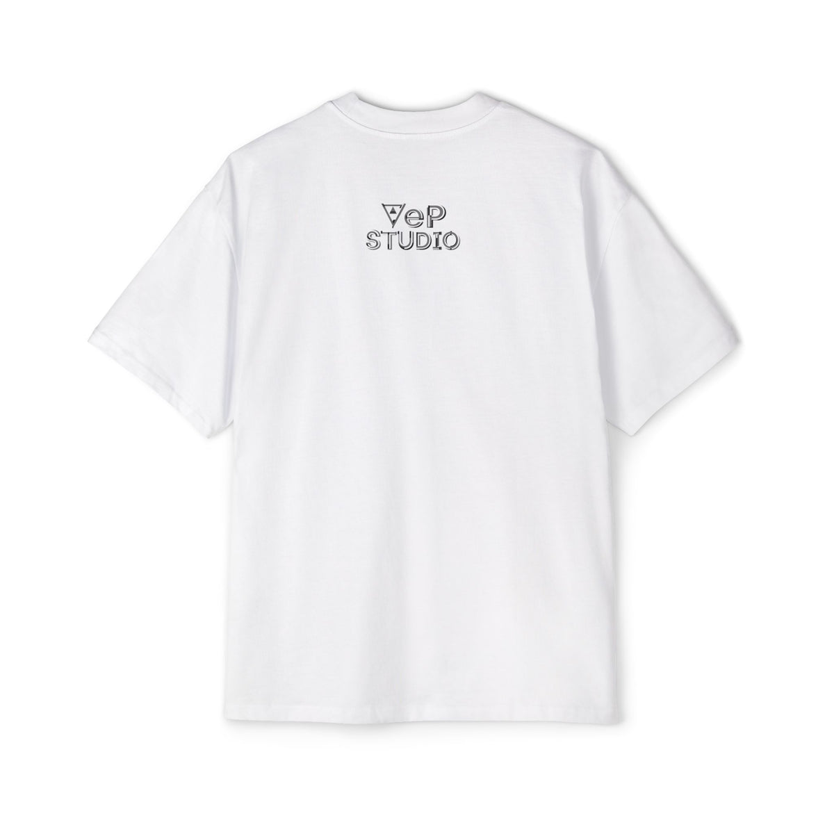 Think Again Cube Graphic Tee — Men's Oversized Cotton T-Shirt