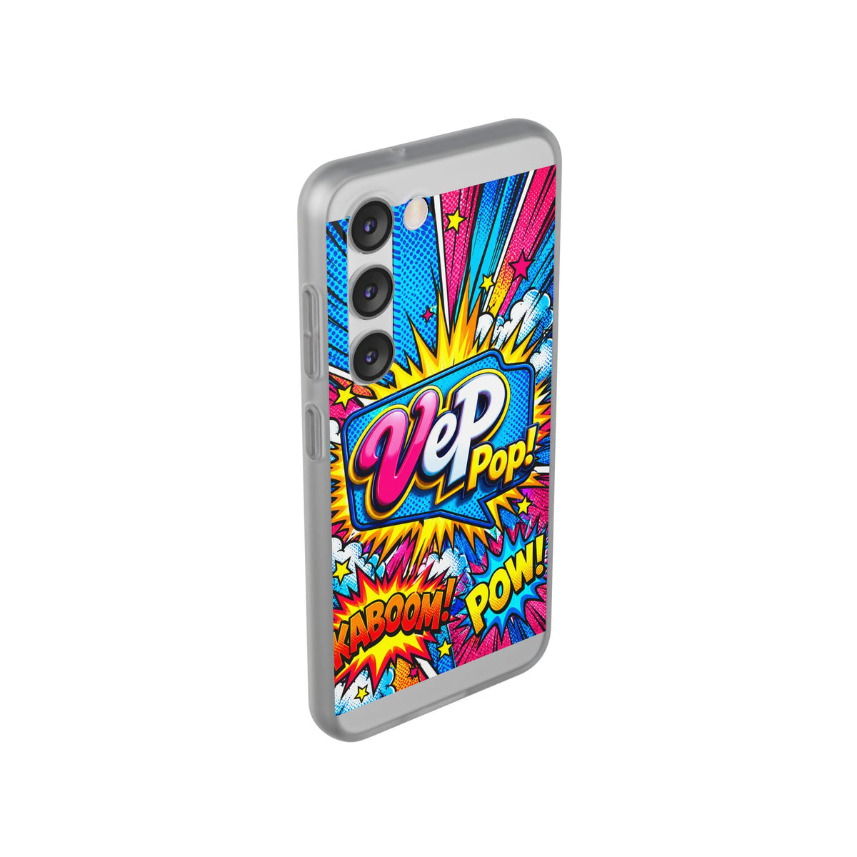 Pop Art Comic Phone Case — "VeP Pop!" Graphic Shockwave Design
