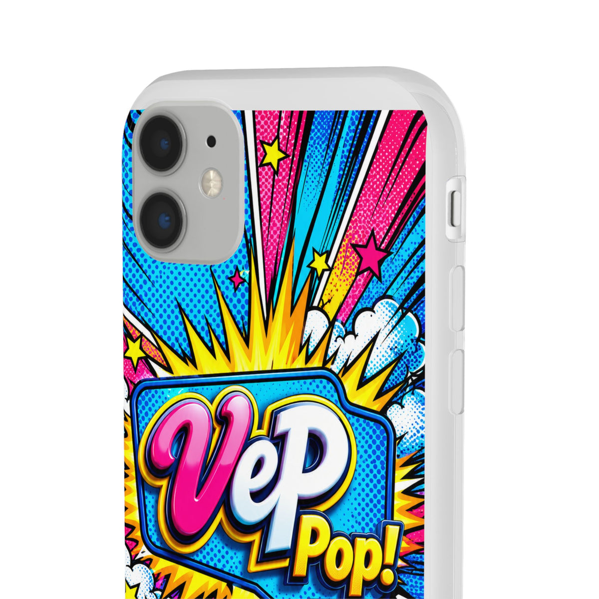 Pop Art Comic Phone Case — "VeP Pop!" Graphic Shockwave Design