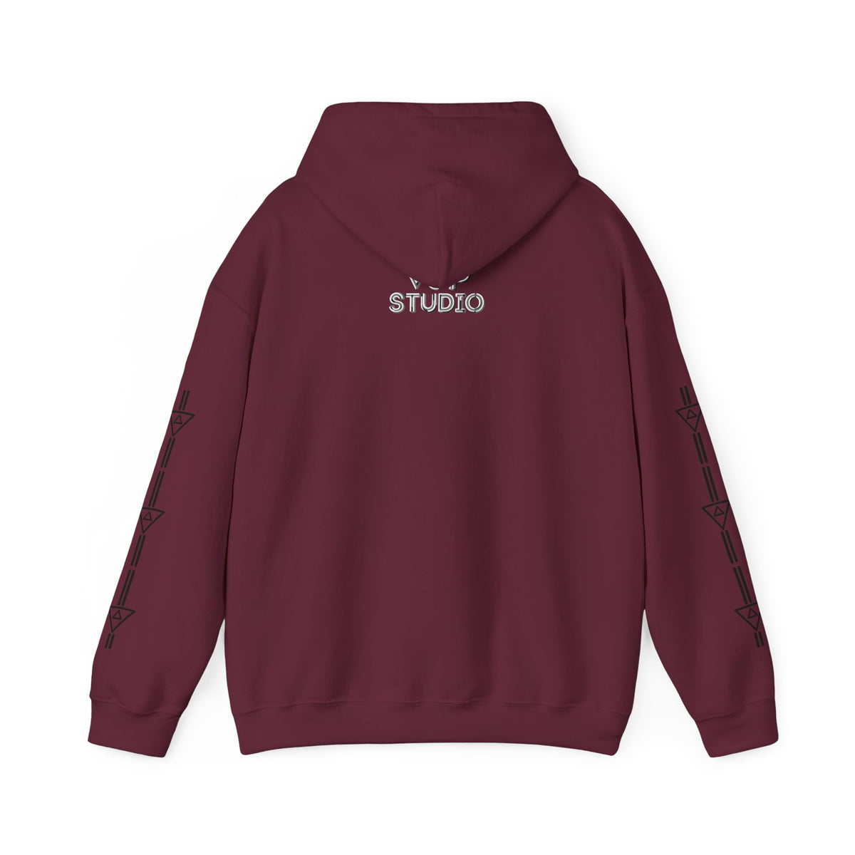 Think Again Cube Hoodie — Minimal Geometric Graphic Sweatshirt