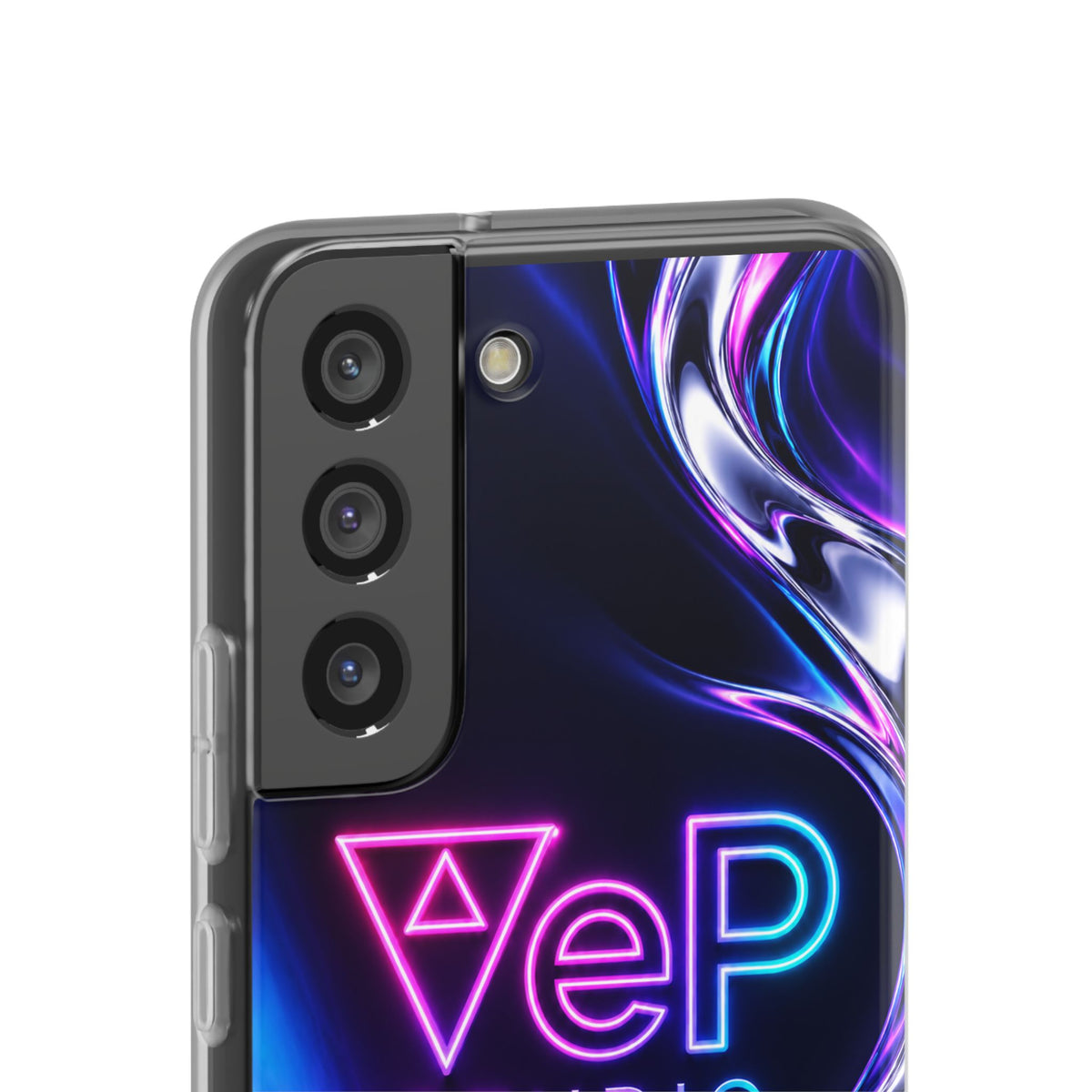 Phone Case — Neon Vaporwave "VeP Studio" Soft Flexi Cover