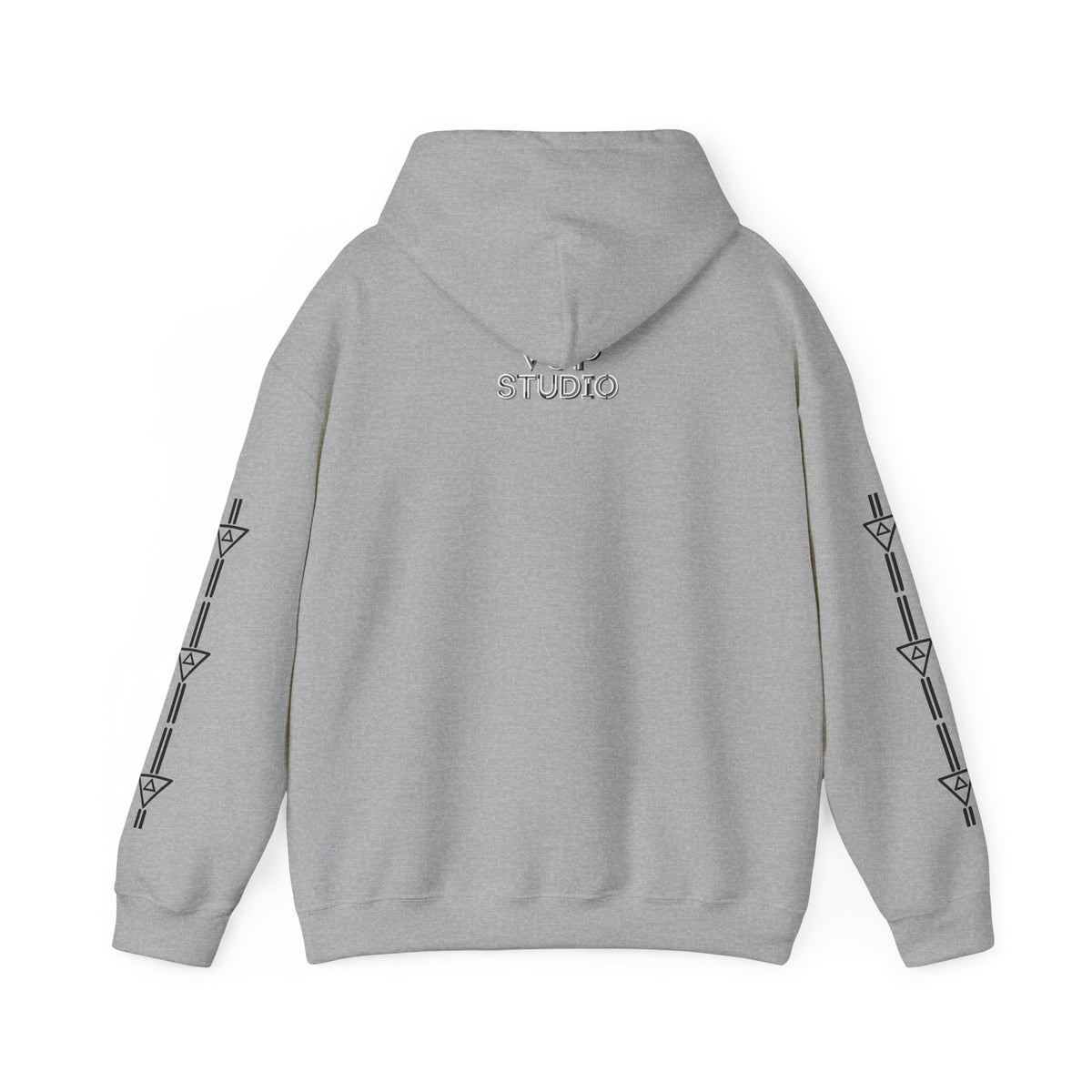 Think Again Cube Hoodie — Minimal Geometric Graphic Sweatshirt