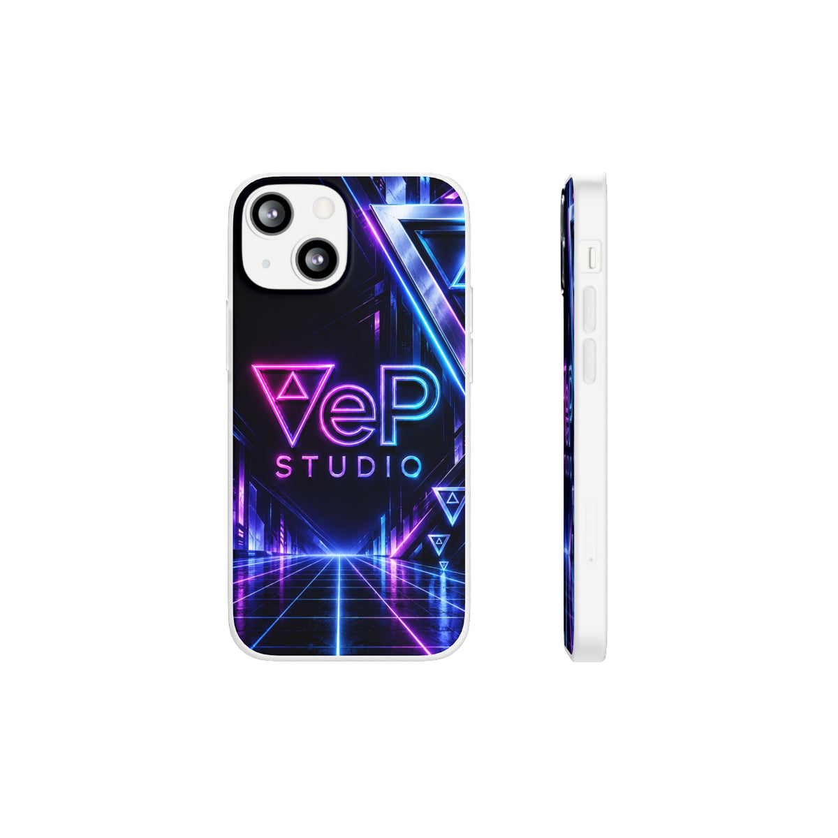 Neon Retro Studio Phone Case – 80s Vaporwave Flexi Case