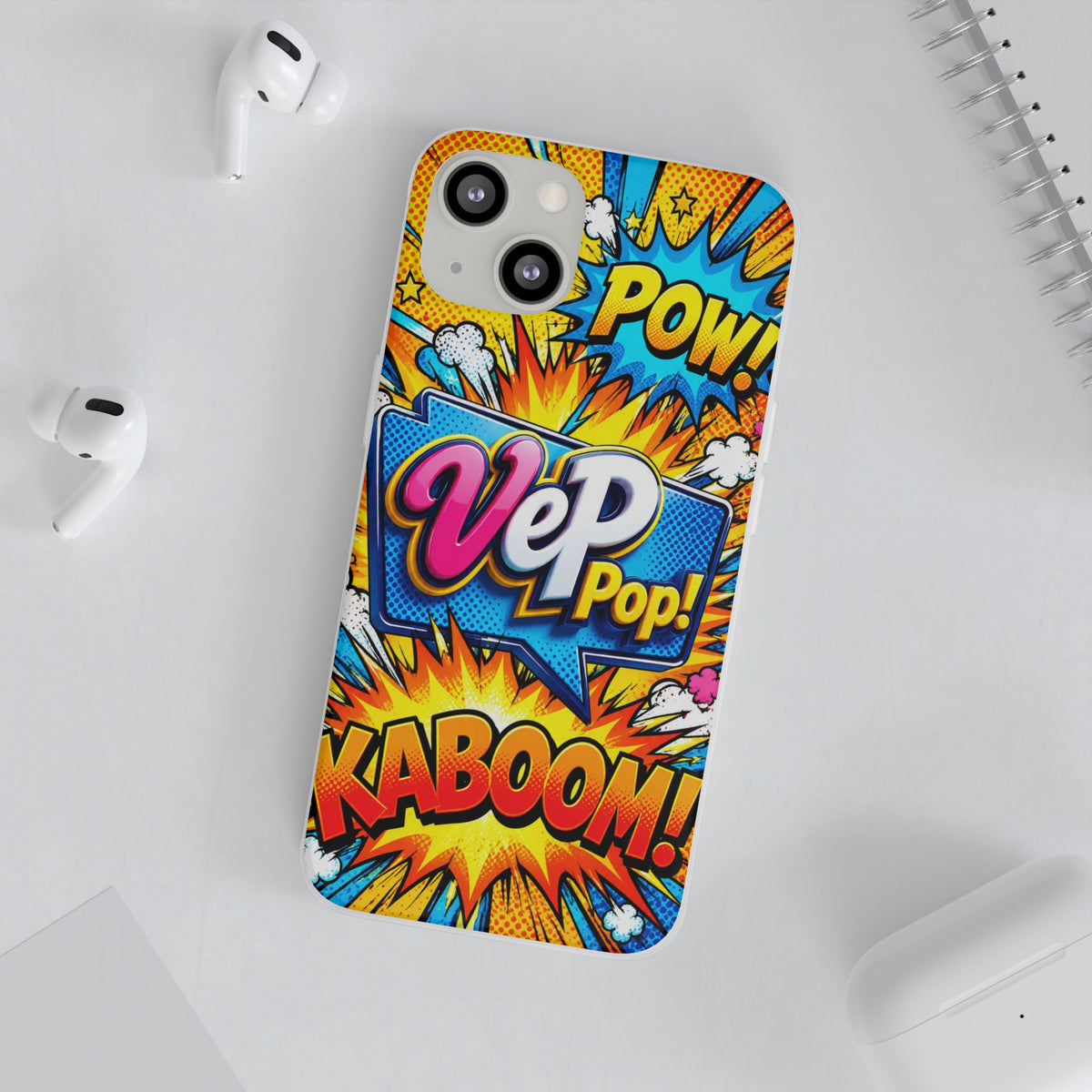 Comic Pop Phone Case — 'VeP Pop! Kaboom' Retro Superhero iPhone Cover