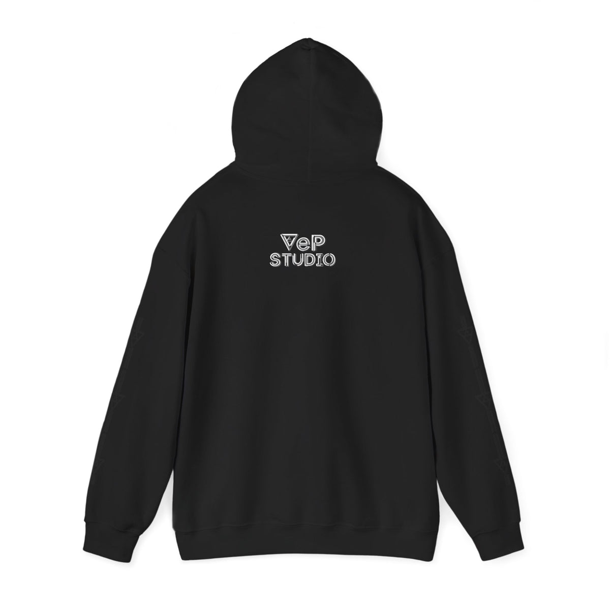 Think Again Cube Hoodie — Minimal Geometric Graphic Sweatshirt