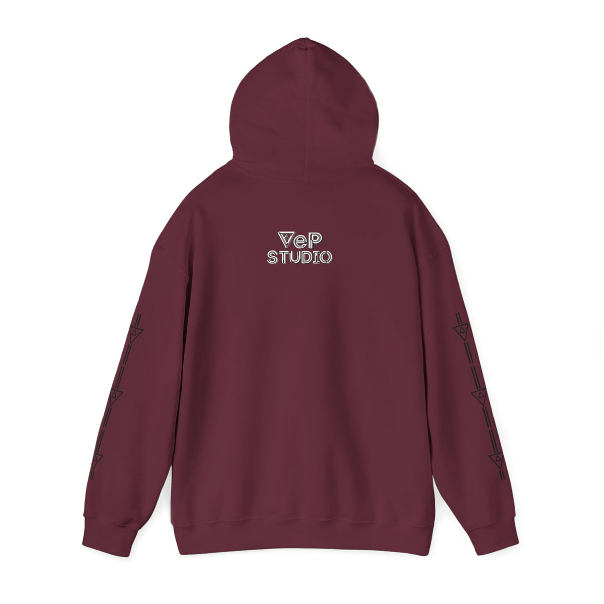 Think Again Cube Hoodie — Minimal Geometric Graphic Sweatshirt
