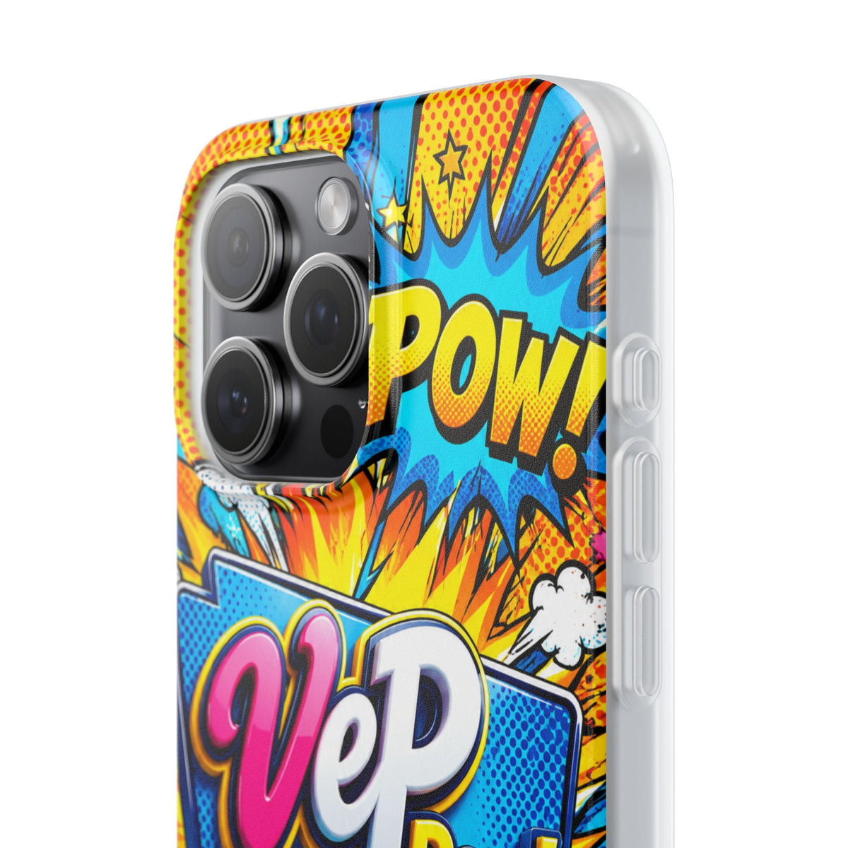 Comic Pop Phone Case — 'VeP Pop! Kaboom' Retro Superhero iPhone Cover