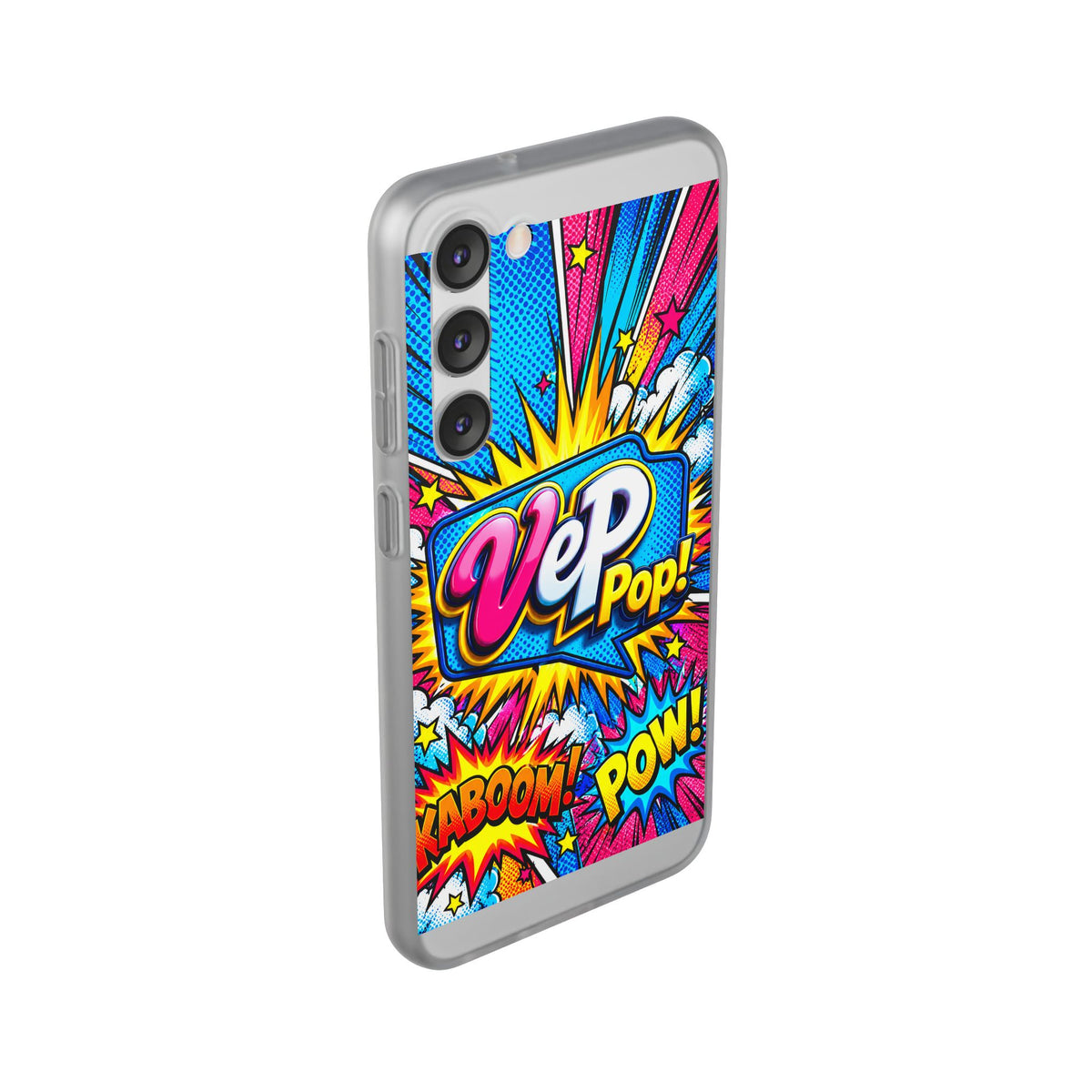 Pop Art Comic Phone Case — "VeP Pop!" Graphic Shockwave Design