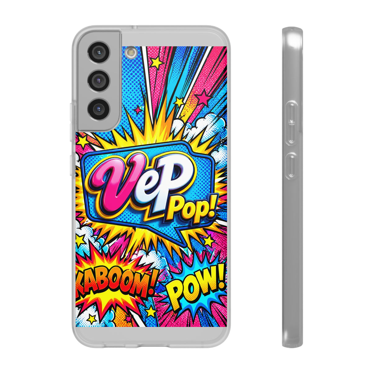 Pop Art Comic Phone Case — "VeP Pop!" Graphic Shockwave Design