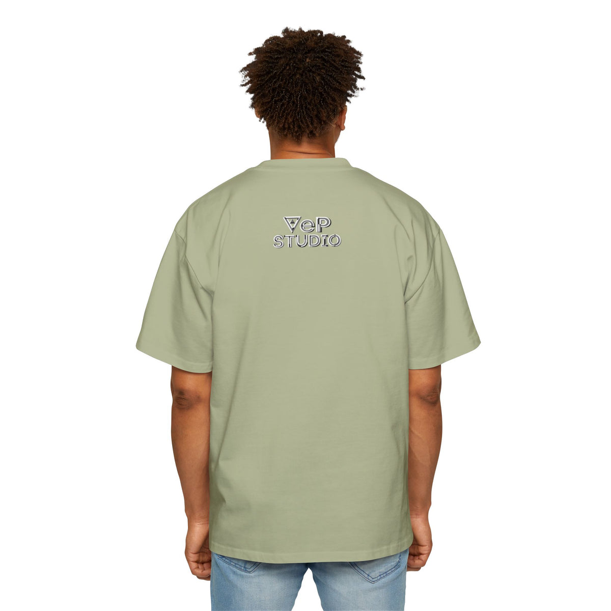 Think Again Cube Graphic Tee — Men's Oversized Cotton T-Shirt