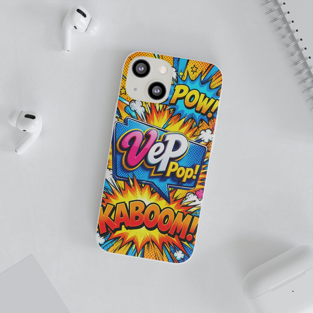 Comic Pop Phone Case — 'VeP Pop! Kaboom' Retro Superhero iPhone Cover