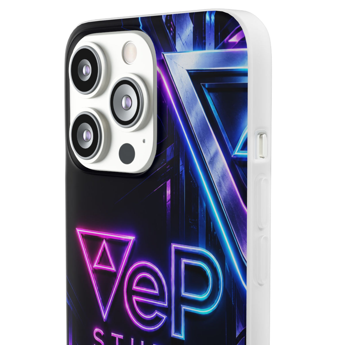 Neon Retro Studio Phone Case – 80s Vaporwave Flexi Case