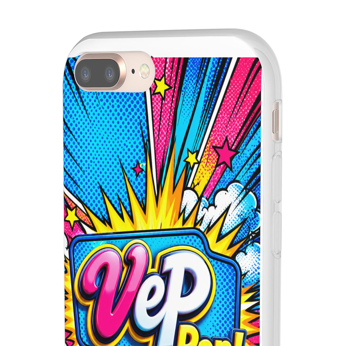 Pop Art Comic Phone Case — "VeP Pop!" Graphic Shockwave Design