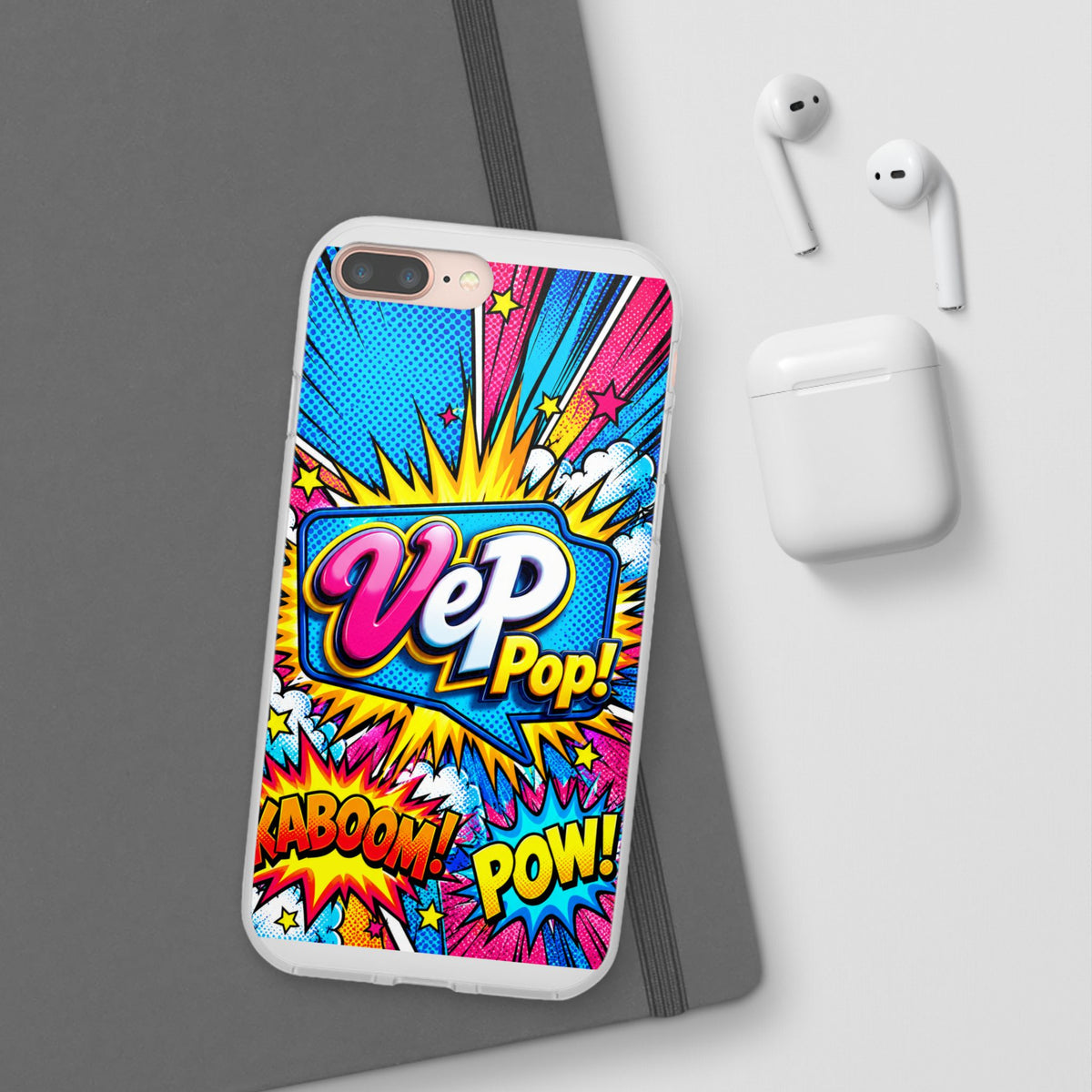 Pop Art Comic Phone Case — "VeP Pop!" Graphic Shockwave Design