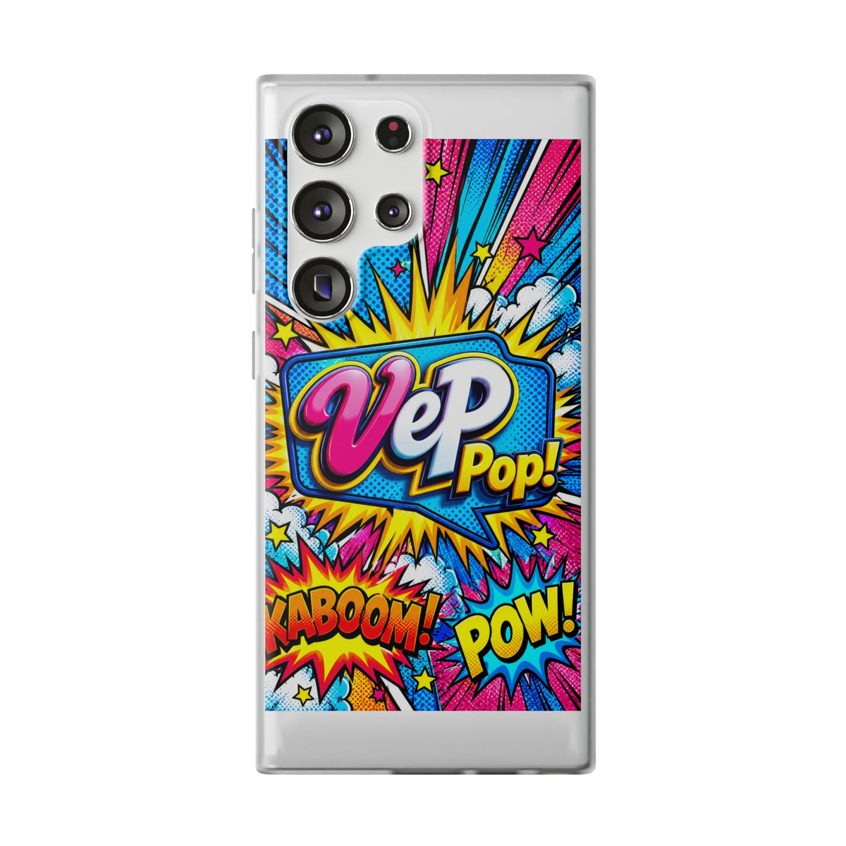 Pop Art Comic Phone Case — "VeP Pop!" Graphic Shockwave Design