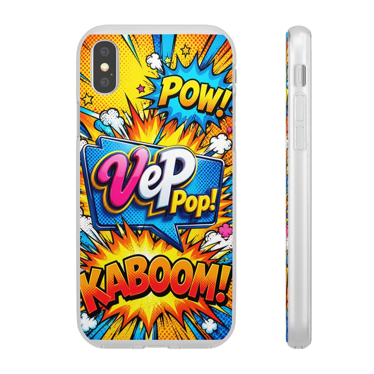 Comic Pop Phone Case — 'VeP Pop! Kaboom' Retro Superhero iPhone Cover