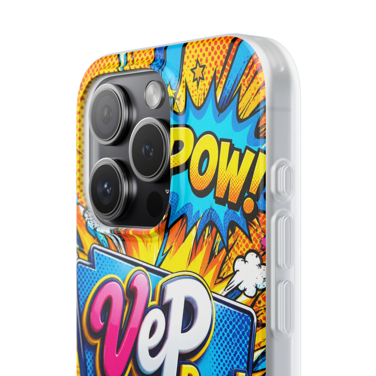Comic Pop Phone Case — 'VeP Pop! Kaboom' Retro Superhero iPhone Cover