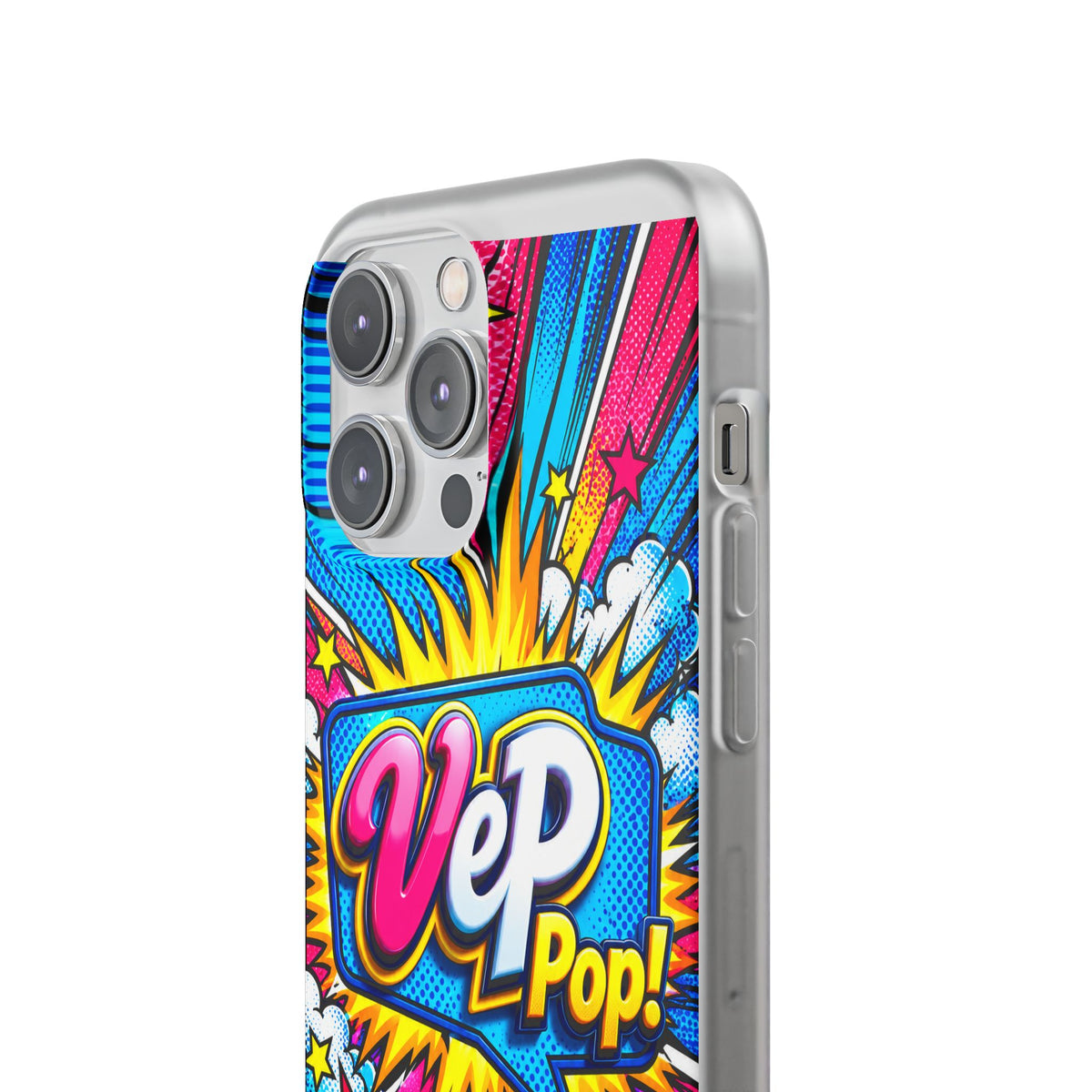 Pop Art Comic Phone Case — "VeP Pop!" Graphic Shockwave Design