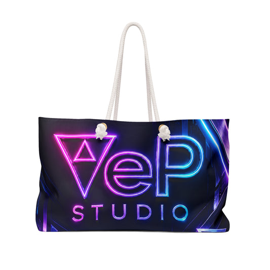 Weekender Bag - VeP Studio Neon Logo Travel Tote