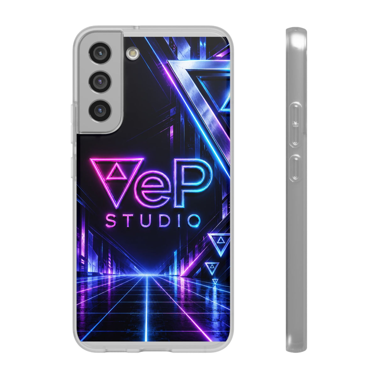 Neon Retro Studio Phone Case – 80s Vaporwave Flexi Case