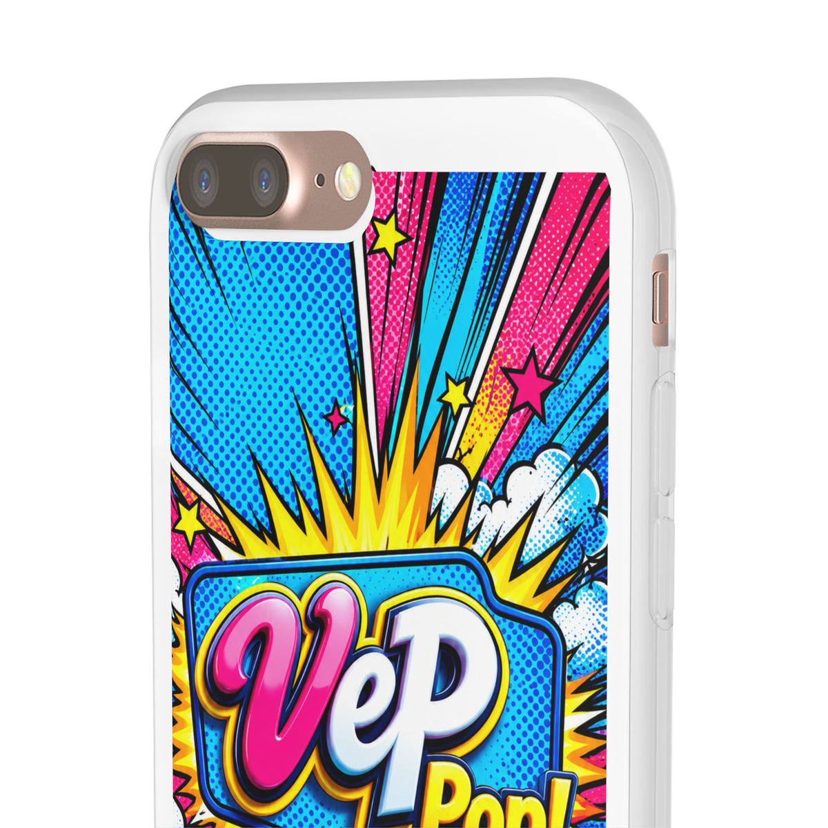 Pop Art Comic Phone Case — "VeP Pop!" Graphic Shockwave Design