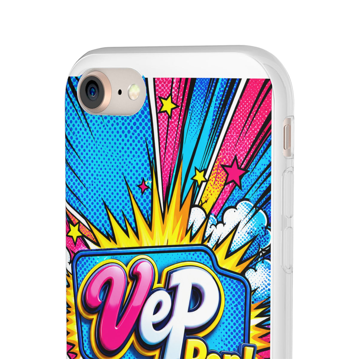 Pop Art Comic Phone Case — "VeP Pop!" Graphic Shockwave Design