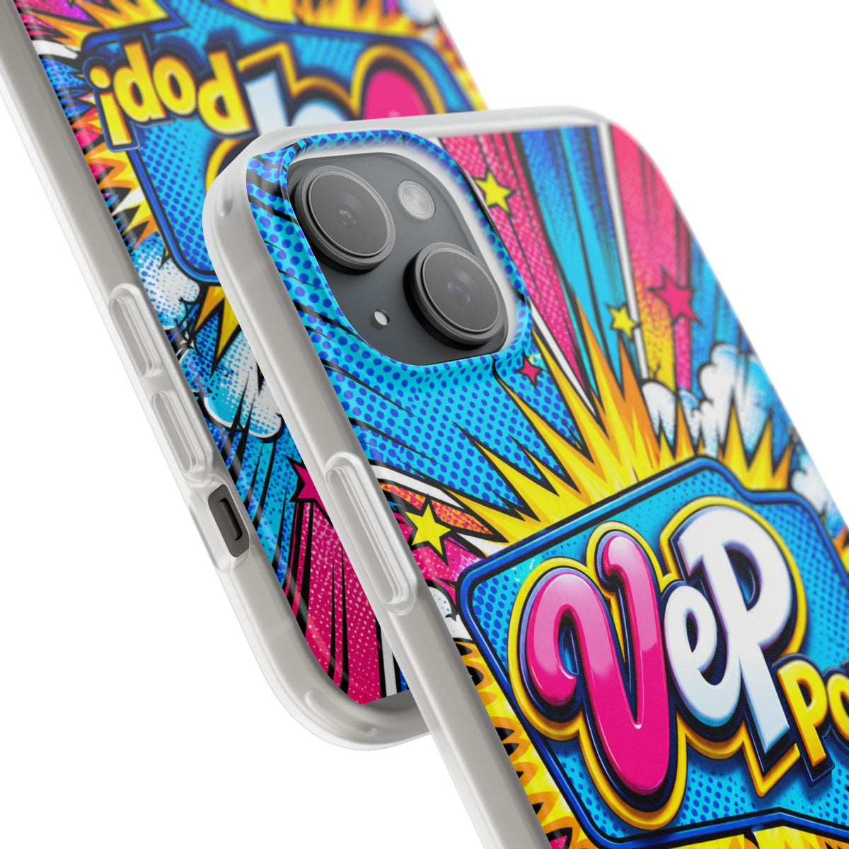 Pop Art Comic Phone Case — "VeP Pop!" Graphic Shockwave Design