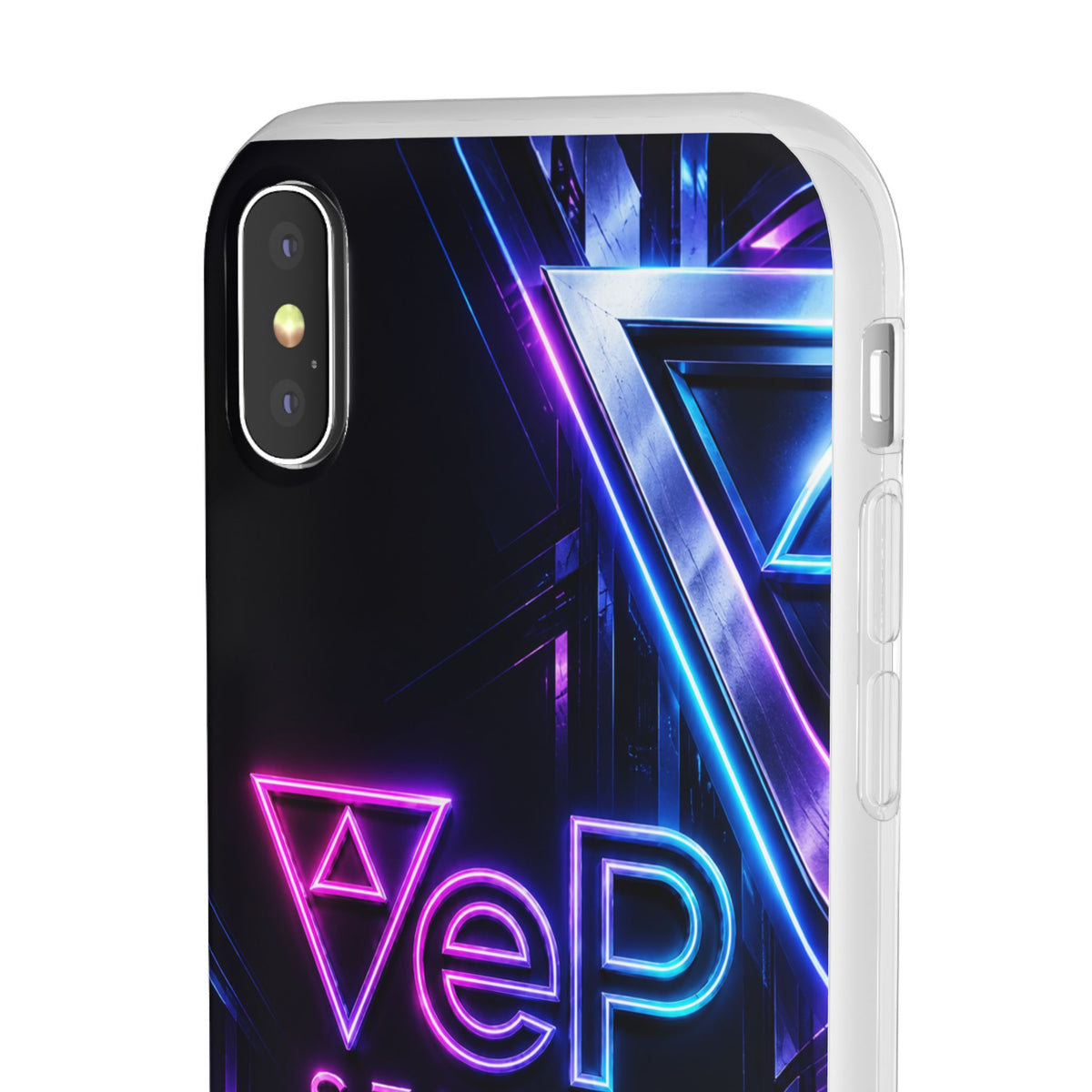 Neon Retro Studio Phone Case – 80s Vaporwave Flexi Case