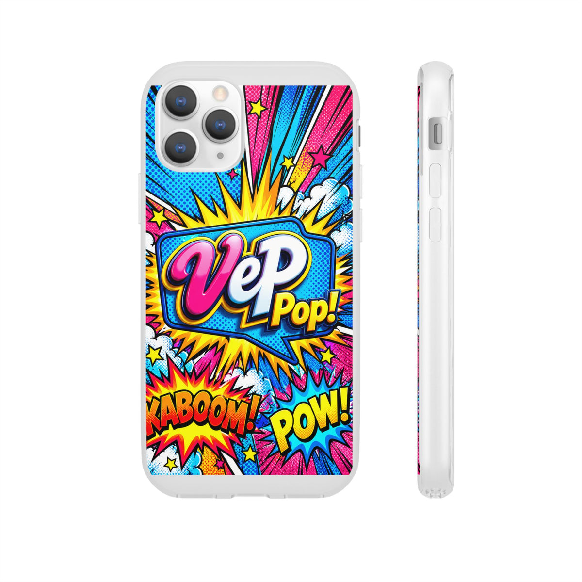 Pop Art Comic Phone Case — "VeP Pop!" Graphic Shockwave Design
