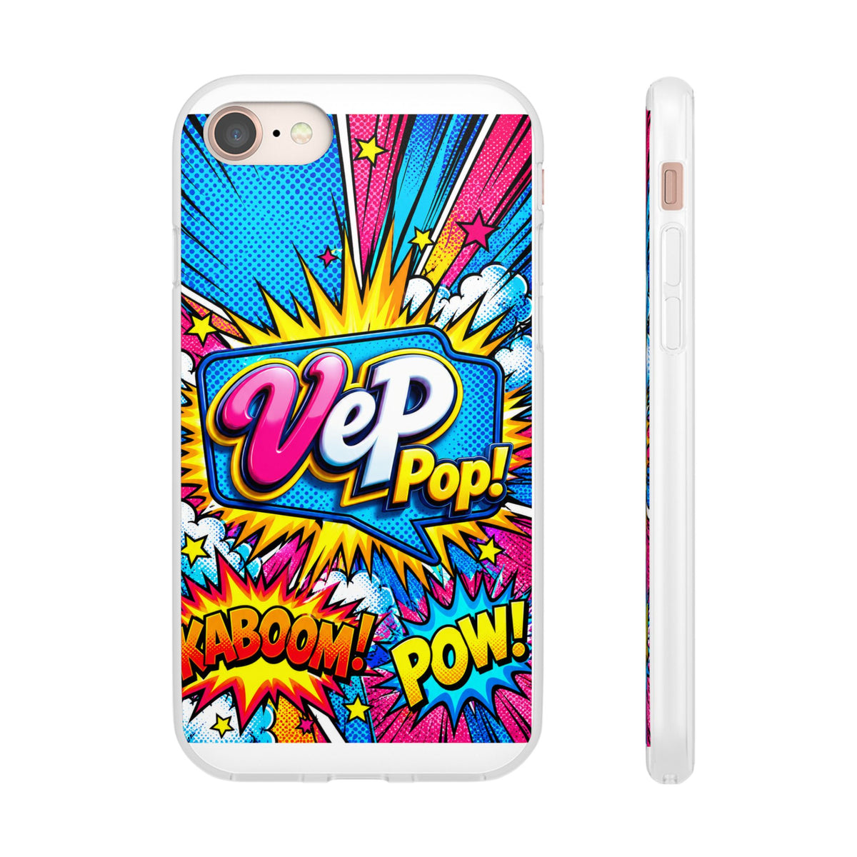 Pop Art Comic Phone Case — "VeP Pop!" Graphic Shockwave Design