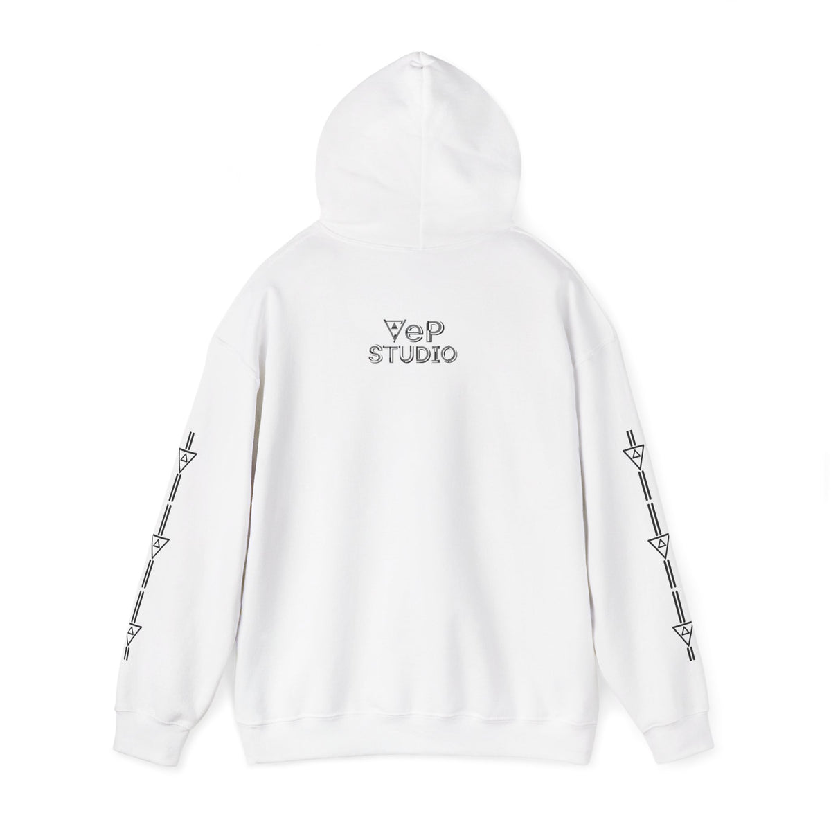 Think Again Cube Hoodie — Minimal Geometric Graphic Sweatshirt