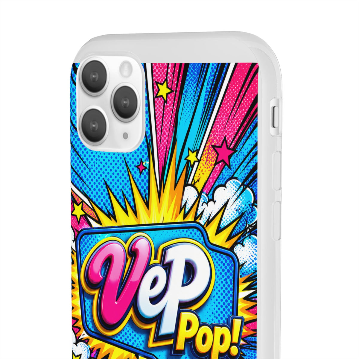 Pop Art Comic Phone Case — "VeP Pop!" Graphic Shockwave Design