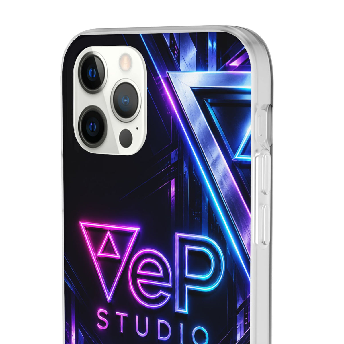Neon Retro Studio Phone Case – 80s Vaporwave Flexi Case
