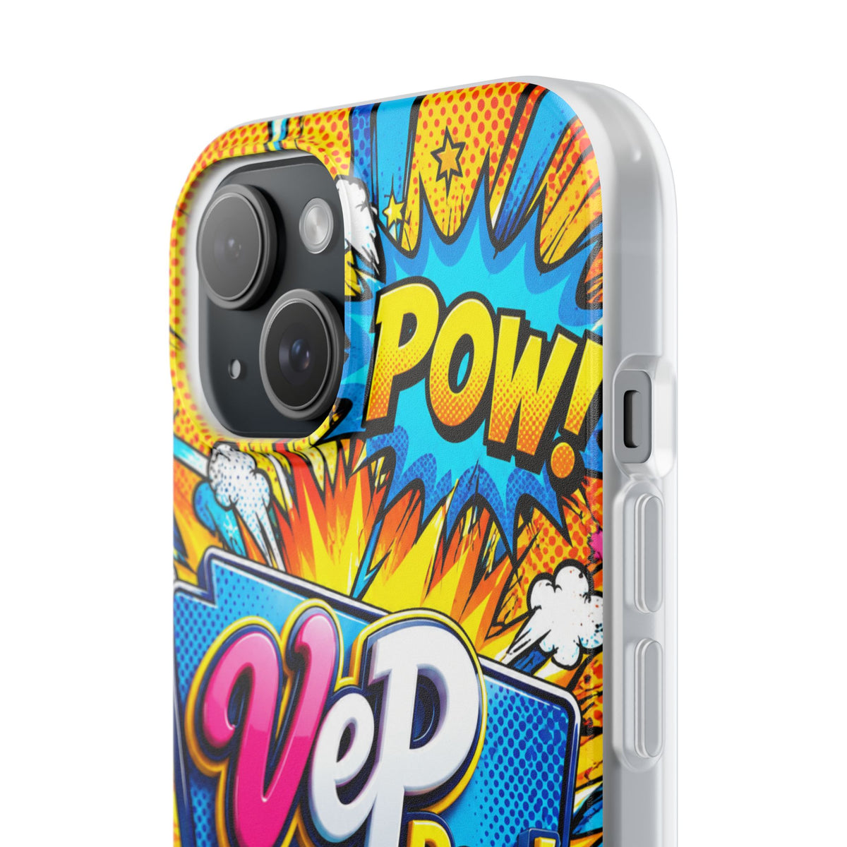 Comic Pop Phone Case — 'VeP Pop! Kaboom' Retro Superhero iPhone Cover