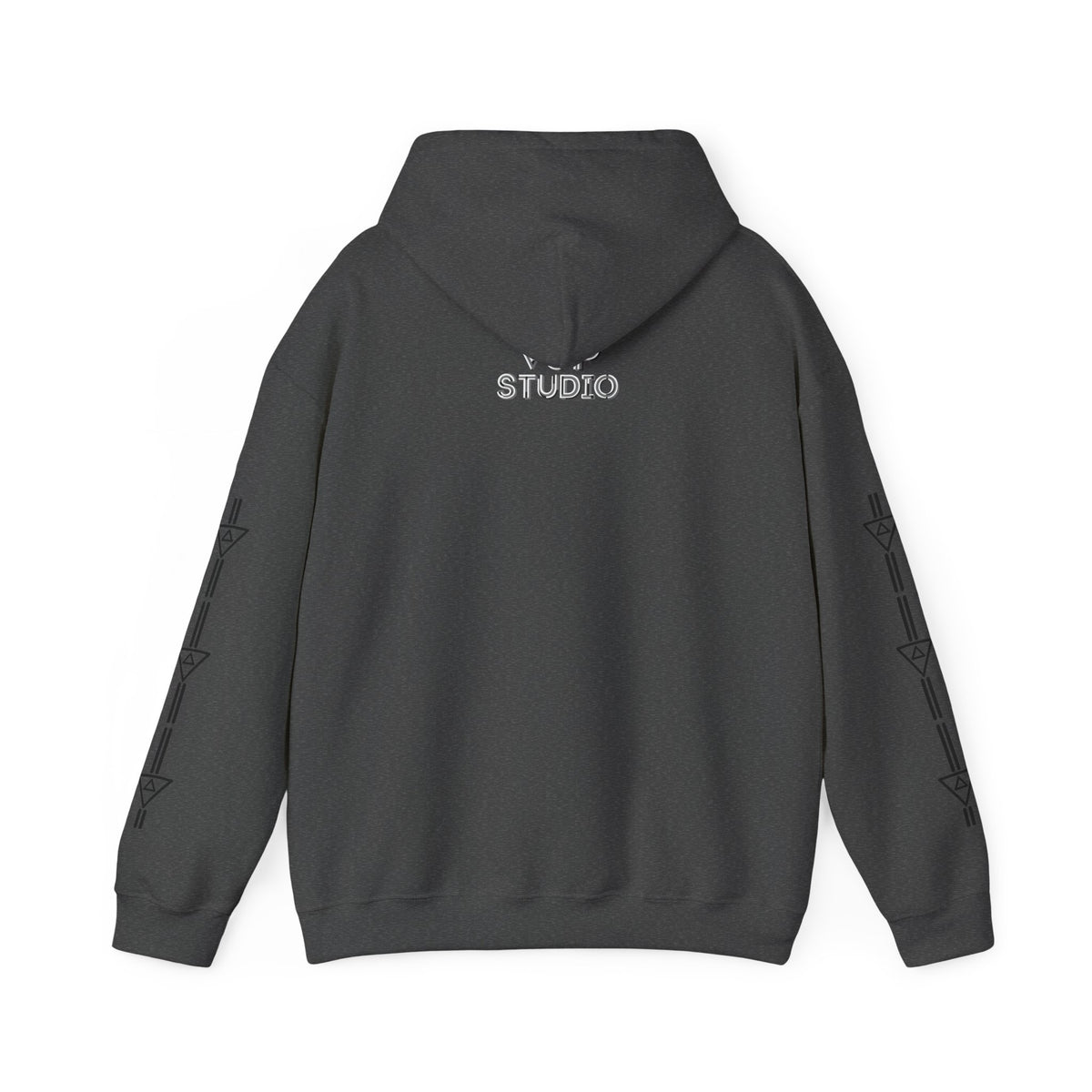Think Again Cube Hoodie — Minimal Geometric Graphic Sweatshirt
