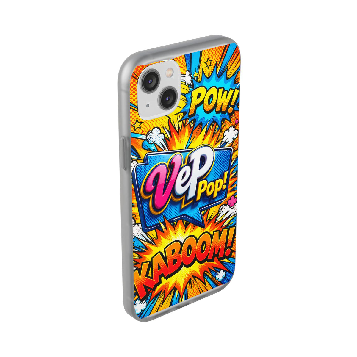 Comic Pop Phone Case — 'VeP Pop! Kaboom' Retro Superhero iPhone Cover
