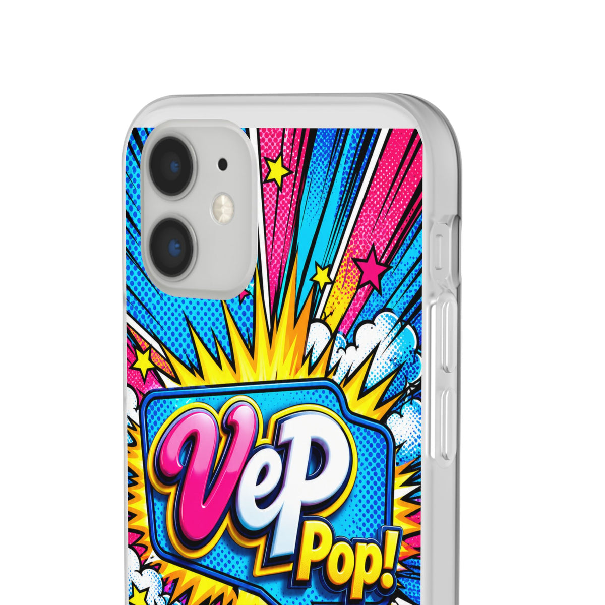 Pop Art Comic Phone Case — "VeP Pop!" Graphic Shockwave Design